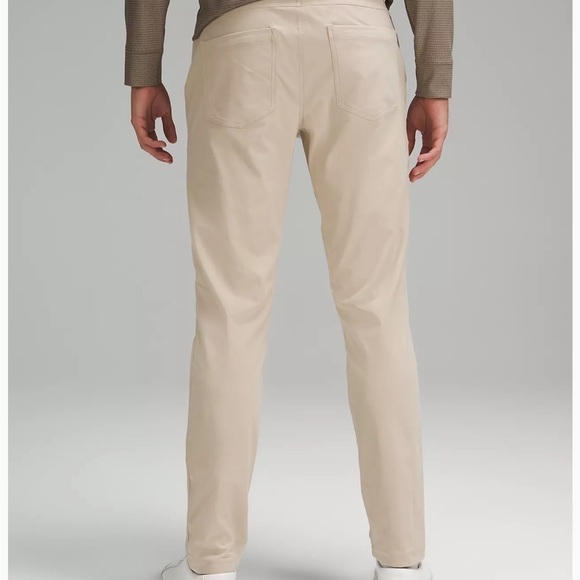 LULULEMON ABC Slim Fit 5 Pocket Pant Mens 34 inch Warpstreme Trench Tan Sz 30 - Picture 1 of 13